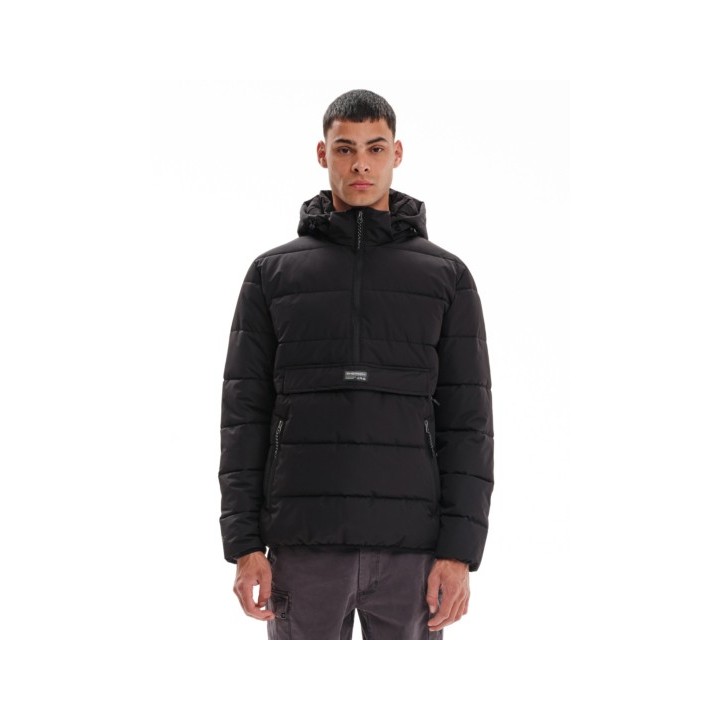 EMERSON ΜΠΟΥΦΑΝ PUFFER ΜΕ ΑΠΟΣΠΩΜΕΝΗ ΚΟΥΚΟΥΛΑ BLACK- 232.EM10.69