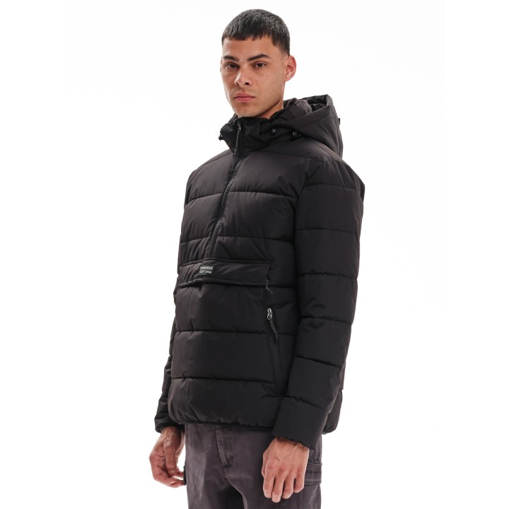 EMERSON ΜΠΟΥΦΑΝ PUFFER ΜΕ ΑΠΟΣΠΩΜΕΝΗ ΚΟΥΚΟΥΛΑ BLACK- 232.EM10.69