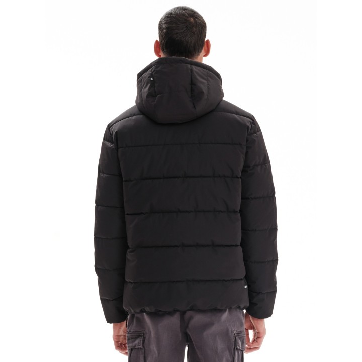 EMERSON ΜΠΟΥΦΑΝ PUFFER ΜΕ ΑΠΟΣΠΩΜΕΝΗ ΚΟΥΚΟΥΛΑ BLACK- 232.EM10.69