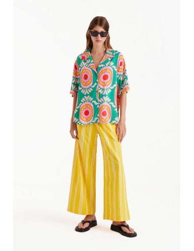 Compania Fantastica Blue Floral Shirt...