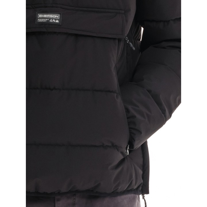 EMERSON ΜΠΟΥΦΑΝ PUFFER ΜΕ ΑΠΟΣΠΩΜΕΝΗ ΚΟΥΚΟΥΛΑ BLACK- 232.EM10.69