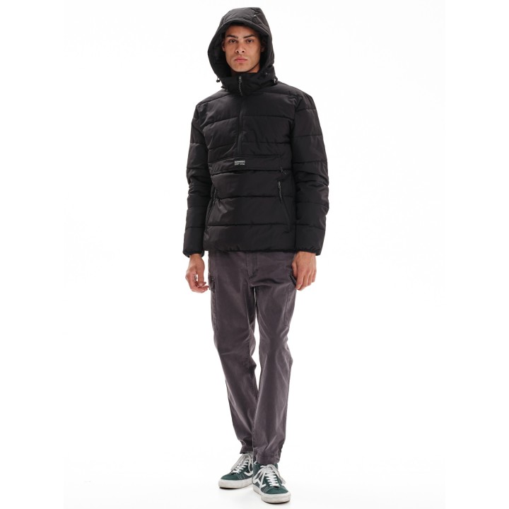 EMERSON ΜΠΟΥΦΑΝ PUFFER ΜΕ ΑΠΟΣΠΩΜΕΝΗ ΚΟΥΚΟΥΛΑ BLACK- 232.EM10.69