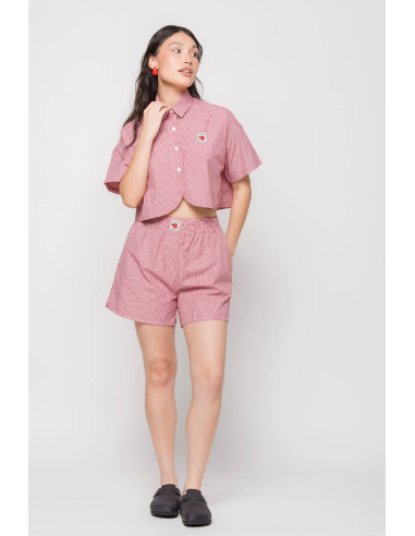 Kaotiko Apple Checked Shorts -...