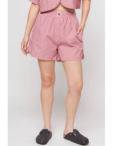 Kaotiko Apple Checked Shorts -...