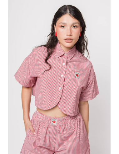 Kaotiko Apple Red Checked Shirt -...