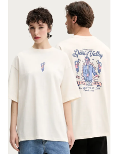 Kaotiko Still Alive Off White T-shirt - AQ052-01s-G002