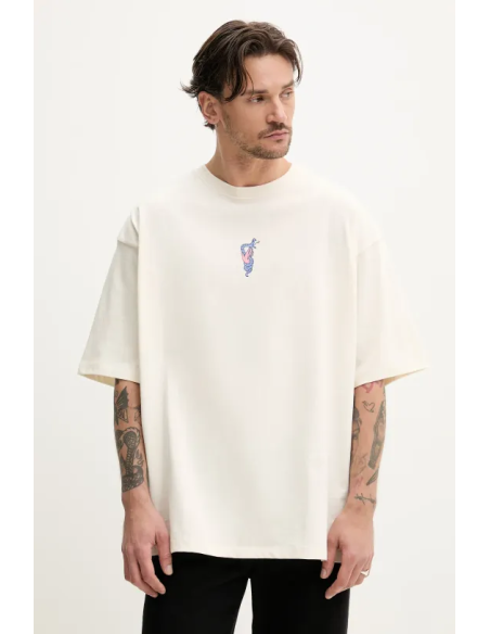 Kaotiko Still Alive Off White T-shirt - AQ052-01s-G002