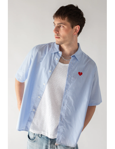Kaotiko Loui Heart Stripes Shirt -...