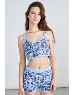 24Colours Crocheted Top - 25S-12355B