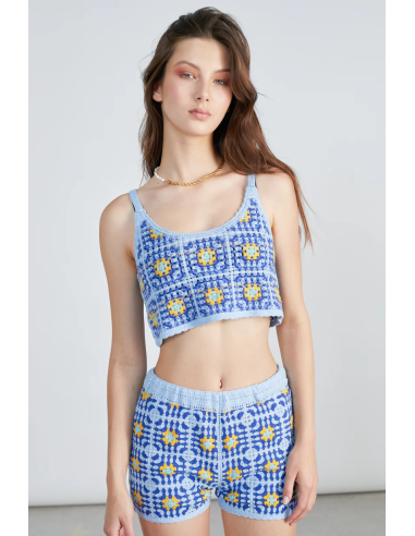 24Colours Crocheted Top - 25S-12355B