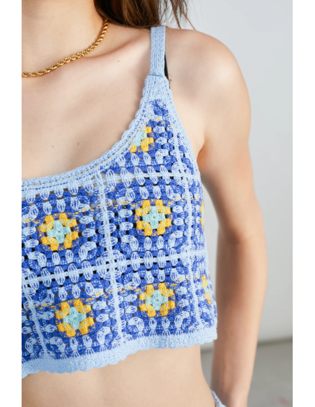 24Colours Crocheted Top - 25S-12355B