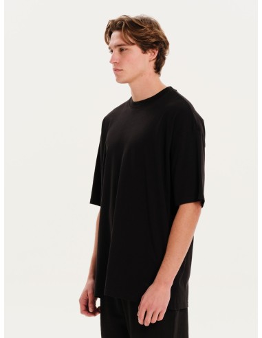 EMERSON Oversized Black T-Shirt -...