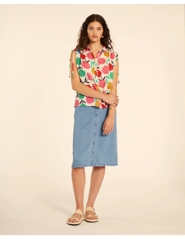 PEPALOVERS FLOWER RUNNED SHIRT - 111349
