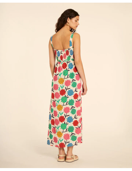PEPALOVERS LONG KNOTTED FLOWER DRESS - 111351