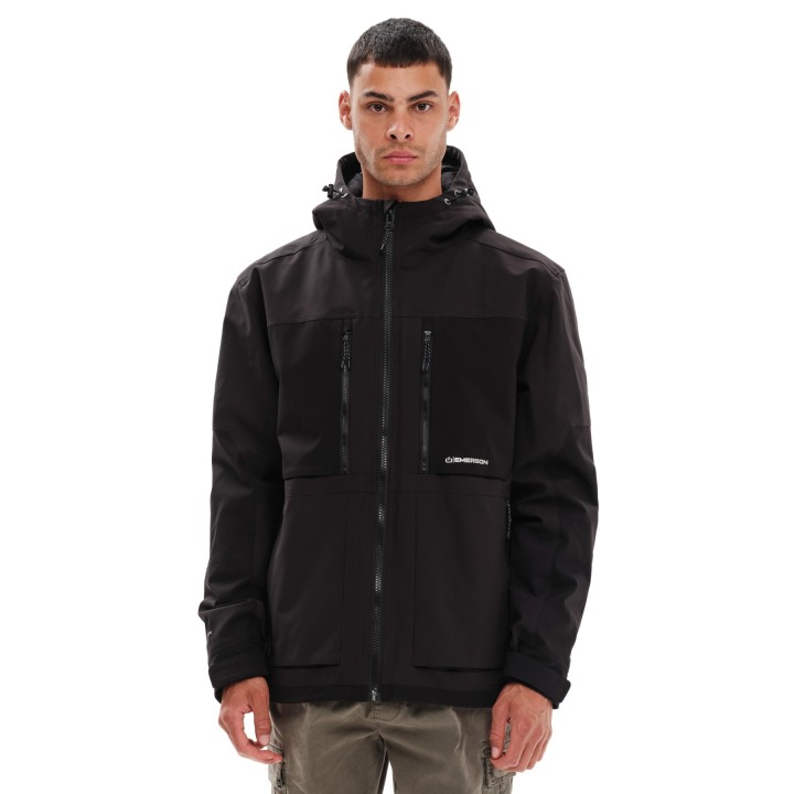 EMERSON ΜΠΟΥΦΑΝ ΜΕ ΚΟΥΚΟΥΛΑ BLACK/BLACK - 232.EM10.73