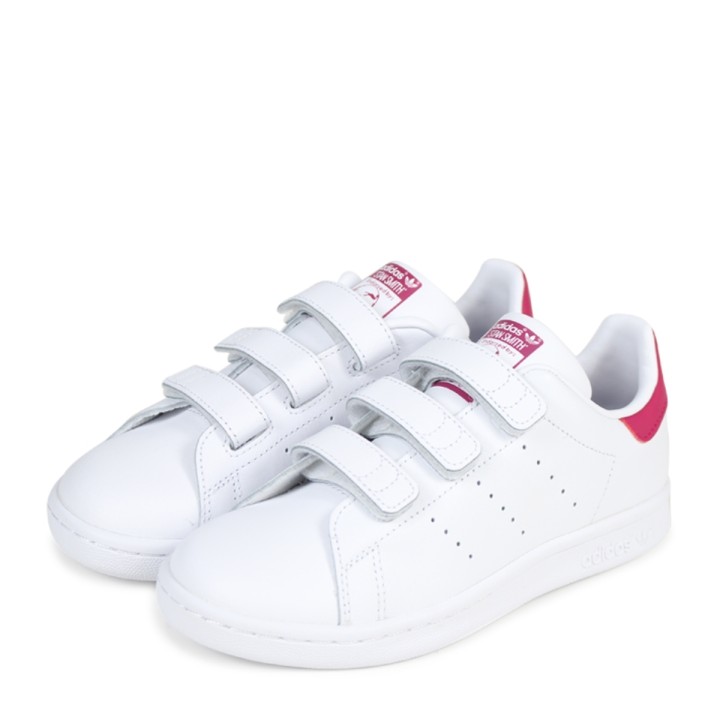 Adidas Originals Stan Smith CF C Kid's Shoes -White/Bold Pink (B32706)| urbanfashion.gr