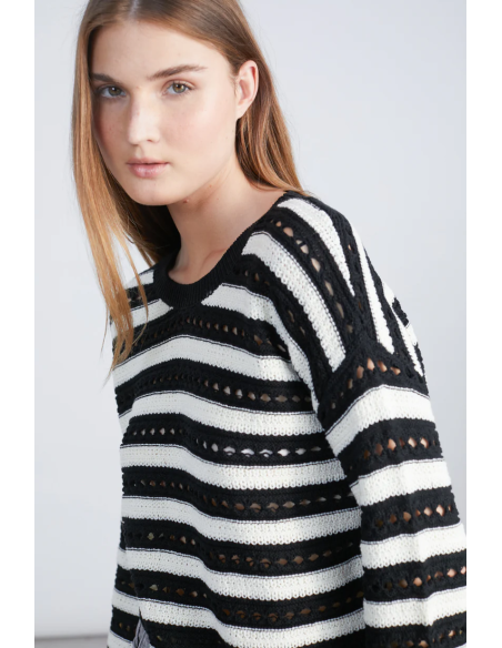 24 Colours Openwork Pattern Sweater - 25S-41234A