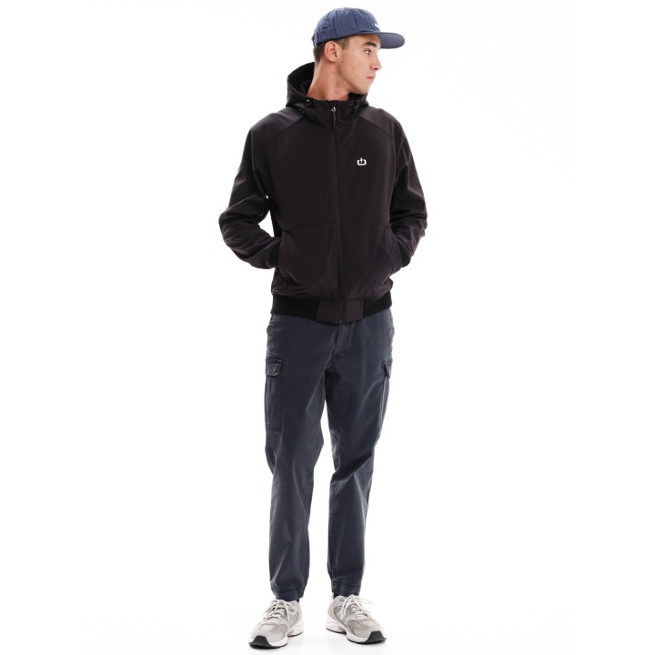 EMERSON ΜΠΟΥΦΑΝ BONDED BOMBER ΜΕ ΚΟΥΚΟΥΛΑ BLACK- 232.EM11.78