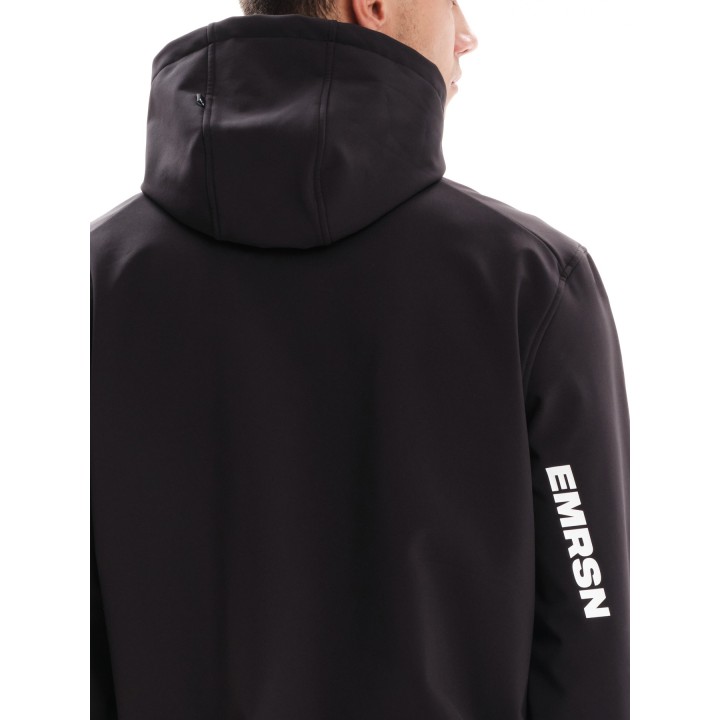 EMERSON ΜΠΟΥΦΑΝ BONDED BOMBER ΜΕ ΚΟΥΚΟΥΛΑ BLACK- 232.EM11.78