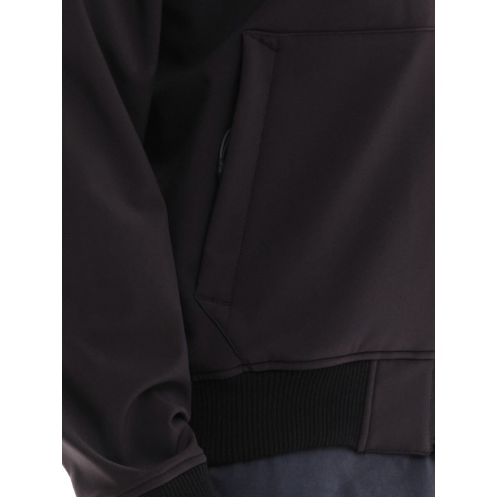 EMERSON ΜΠΟΥΦΑΝ BONDED BOMBER ΜΕ ΚΟΥΚΟΥΛΑ BLACK- 232.EM11.78