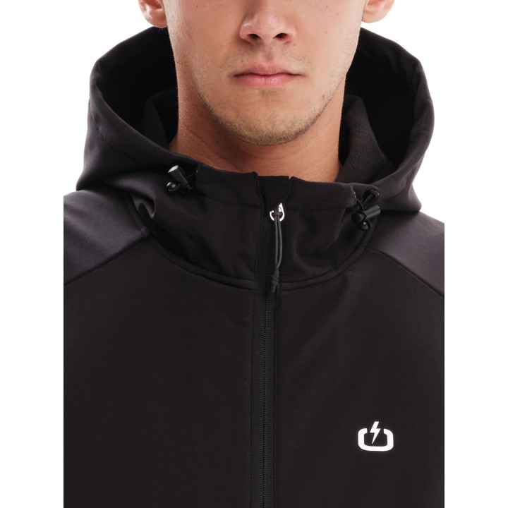 EMERSON ΜΠΟΥΦΑΝ BONDED BOMBER ΜΕ ΚΟΥΚΟΥΛΑ BLACK- 232.EM11.78