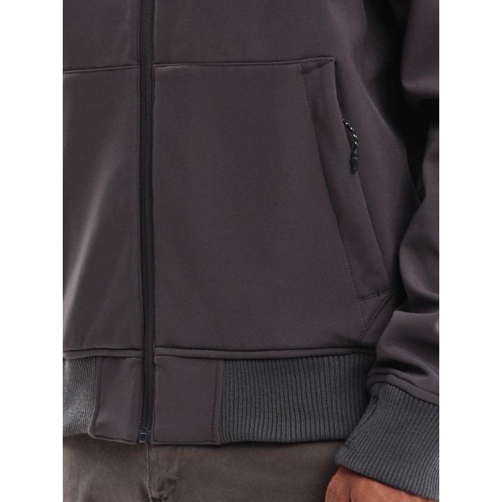EMERSON ΜΠΟΥΦΑΝ BONDED BOMBER ΜΕ ΚΟΥΚΟΥΛΑ D.GREY-  232.EM11.78