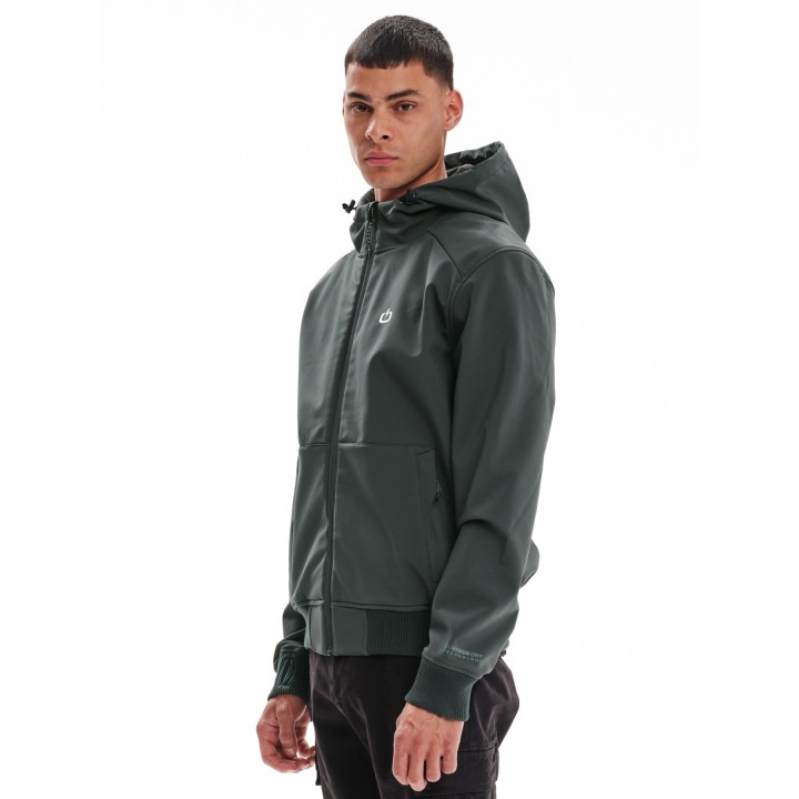 EMERSON ΜΠΟΥΦΑΝ BONDED BOMBER ΜΕ ΚΟΥΚΟΥΛΑ DARK GREEN-  232.EM11.78