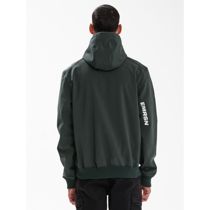 EMERSON ΜΠΟΥΦΑΝ BONDED BOMBER ΜΕ ΚΟΥΚΟΥΛΑ DARK GREEN-  232.EM11.78