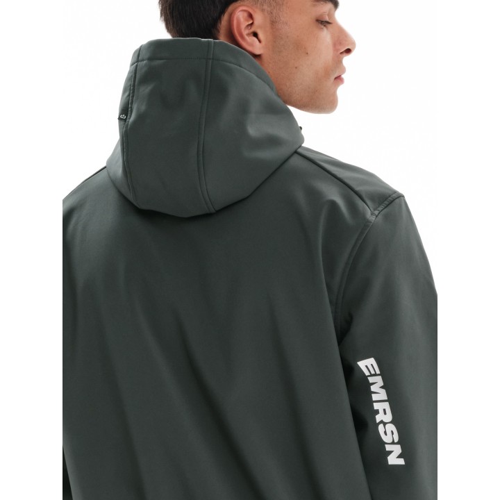 EMERSON ΜΠΟΥΦΑΝ BONDED BOMBER ΜΕ ΚΟΥΚΟΥΛΑ DARK GREEN-  232.EM11.78