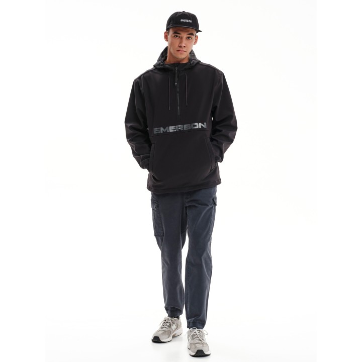 EMERSON ΜΠΟΥΦΑΝ BONDED ΜΕ ΚΟΥΚΟΥΛΑ BLACK/GREY-  232.EM11.99