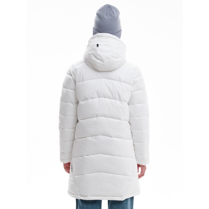 EMERSON ΜΑΚΡΥ ΜΠΟΥΦΑΝ PUFFER ΜΕ ΚΟΥΚΟΥΛΑ WHITE-232.EW10.44