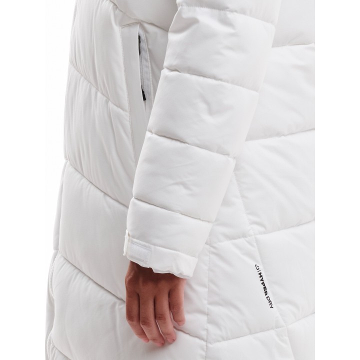 EMERSON ΜΑΚΡΥ ΜΠΟΥΦΑΝ PUFFER ΜΕ ΚΟΥΚΟΥΛΑ WHITE-232.EW10.44