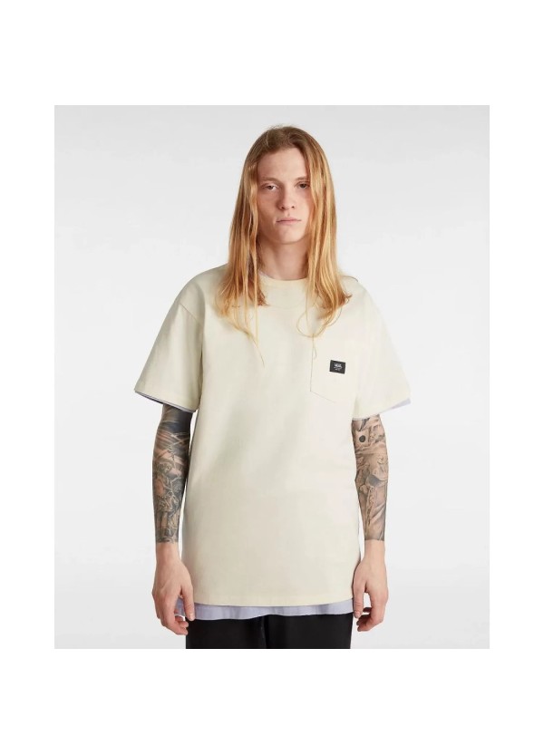 Vans T-Shirts Off The Wall II Pocket SS Antique White- VN000G3Y3KS1