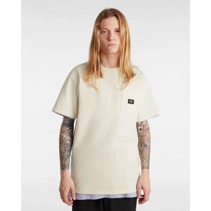 Vans T-Shirts Off The Wall II Pocket SS Antique White- VN000G3Y3KS1