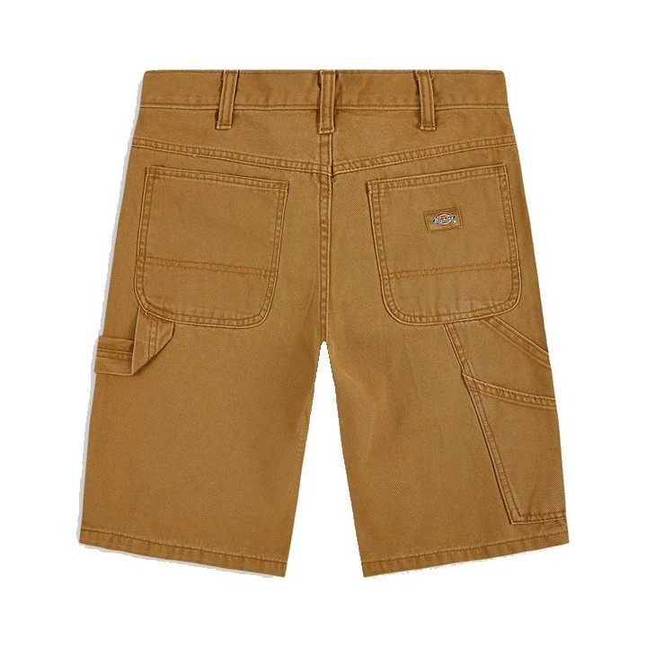 DICKIES SHORTS M DUCK CARPENTER STONE WASHED BROWN DUCK - DK0A4XNGC411