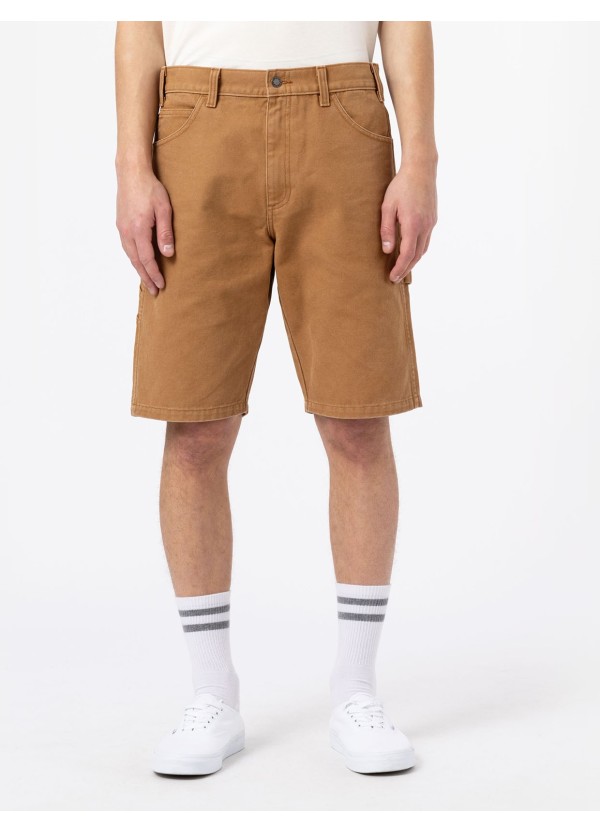 DICKIES SHORTS M DUCK CARPENTER STONE WASHED BROWN DUCK - DK0A4XNGC411