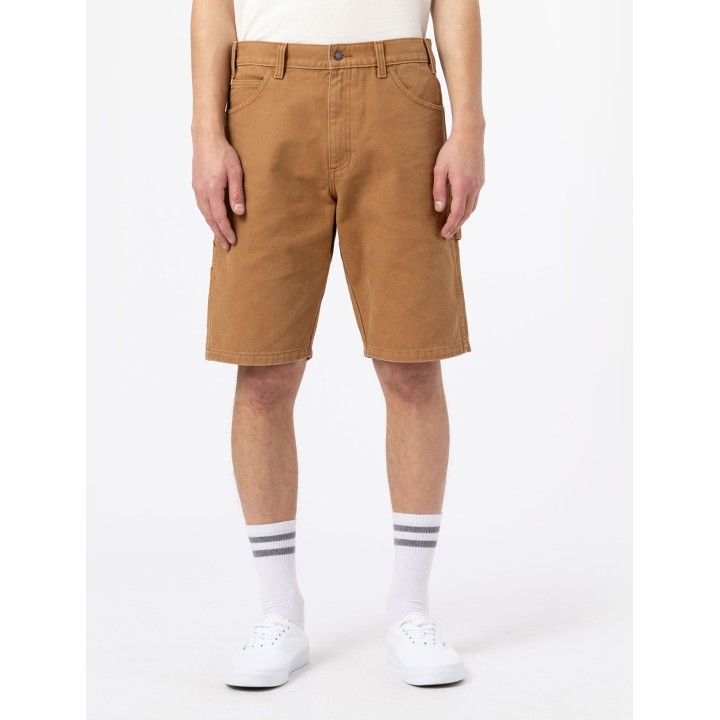 DICKIES SHORTS M DUCK CARPENTER STONE WASHED BROWN DUCK - DK0A4XNGC411