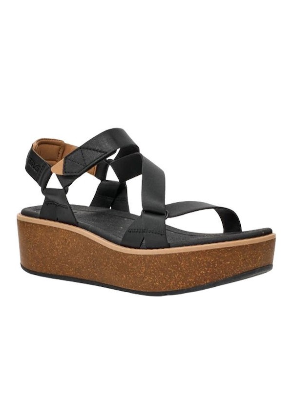 Teva Madera Wedge BLK Plattform Sandals - 1151015-BLK