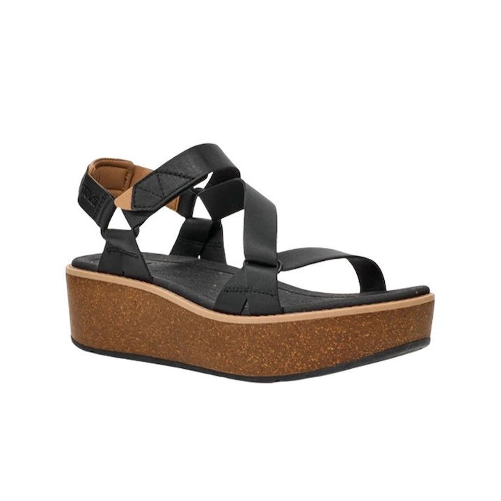 Teva Madera Wedge BLK Plattform Sandals - 1151015-BLK