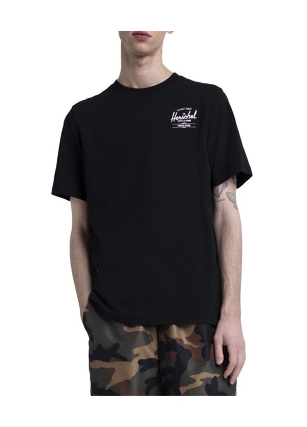 Herschel MEN'S T-shirt CLASSIC LOGO -black 40027-00255