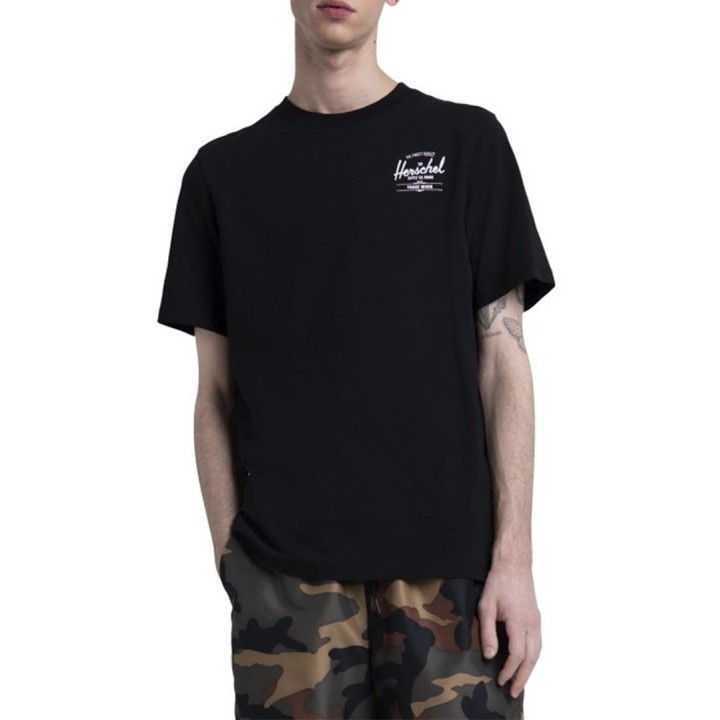 Herschel MEN'S T-shirt CLASSIC LOGO -black 40027-00255