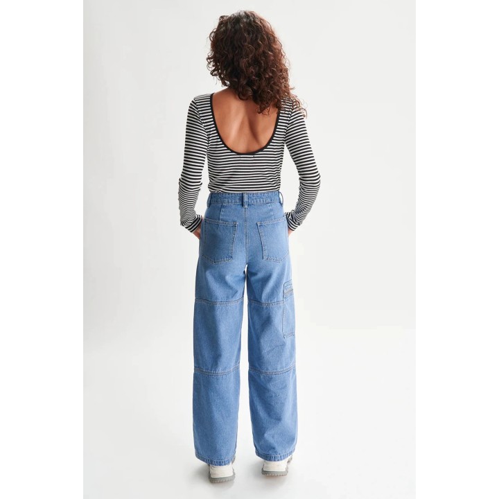 24COLOURS Blue Denim Pants - 80350