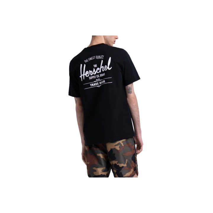 Herschel MEN'S T-shirt CLASSIC LOGO -black 40027-00255