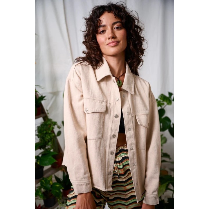 24 COLOURS Jacket Beige Jean - 90456b