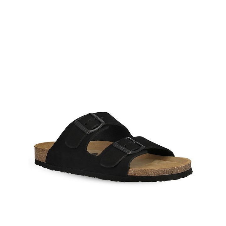 Plakton Eva NOBUCK Negro Sandals - 180010-negro