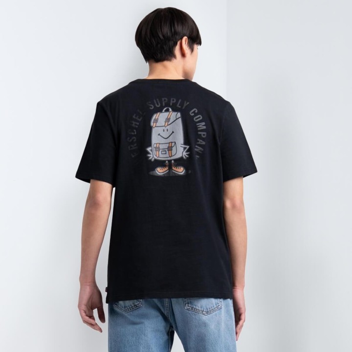 Herschel  MEN'S TEE SAM BACK Black - 50027-00381 | urbanfashion.gr