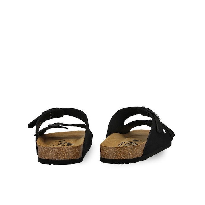 Plakton Eva NOBUCK Negro Sandals - 180010-negro