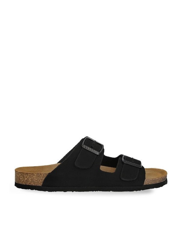 Plakton Eva NOBUCK Negro Sandals - 180010-negro