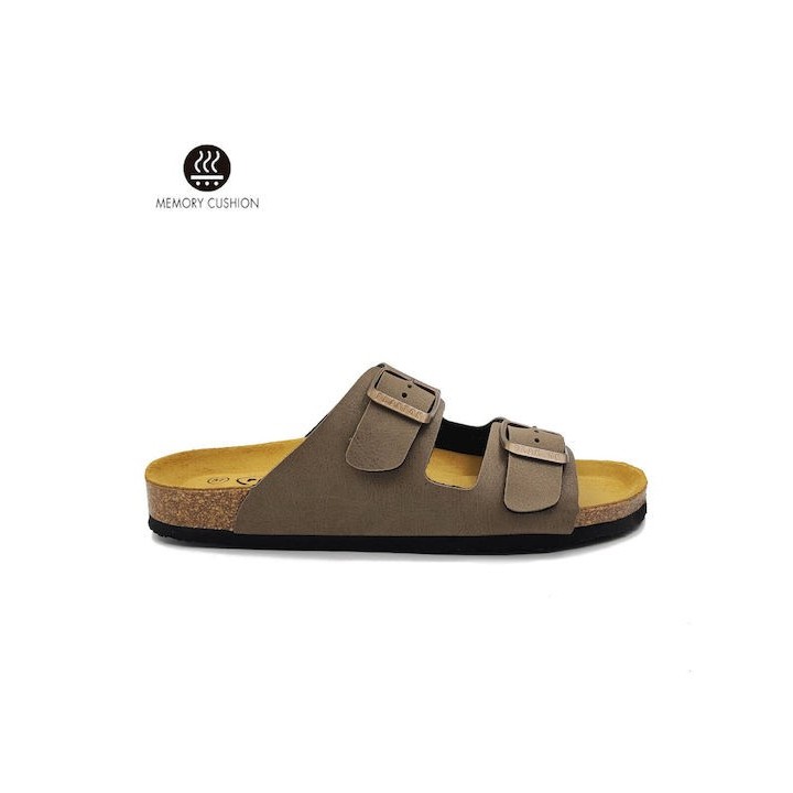 Plakton Eva NOBUCK Taupe Sandals - 180010-taupe