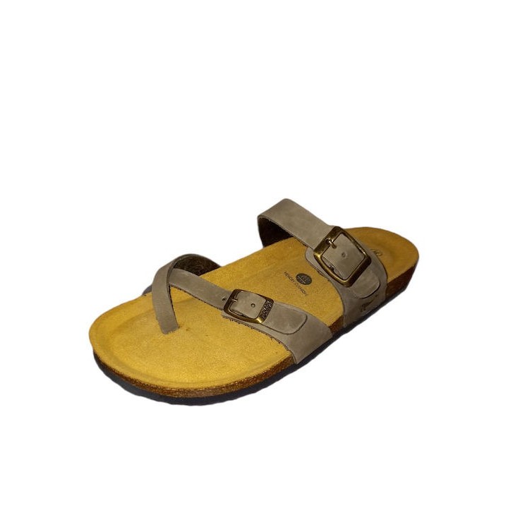 Plakton Eva NOBUCK Kaki Sandals - 181032-kaki